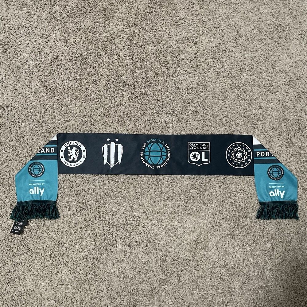 Portland Thorns Scarf 2022 Women International Champions Cup Soccer Ruffneck NEW - Picture 2 of 6